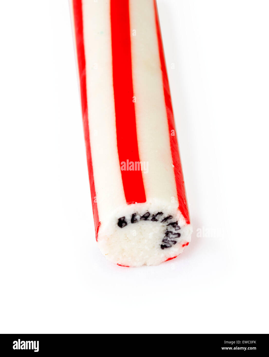 Un bastone di roccia di Blackpool, Regno Unito Foto Stock