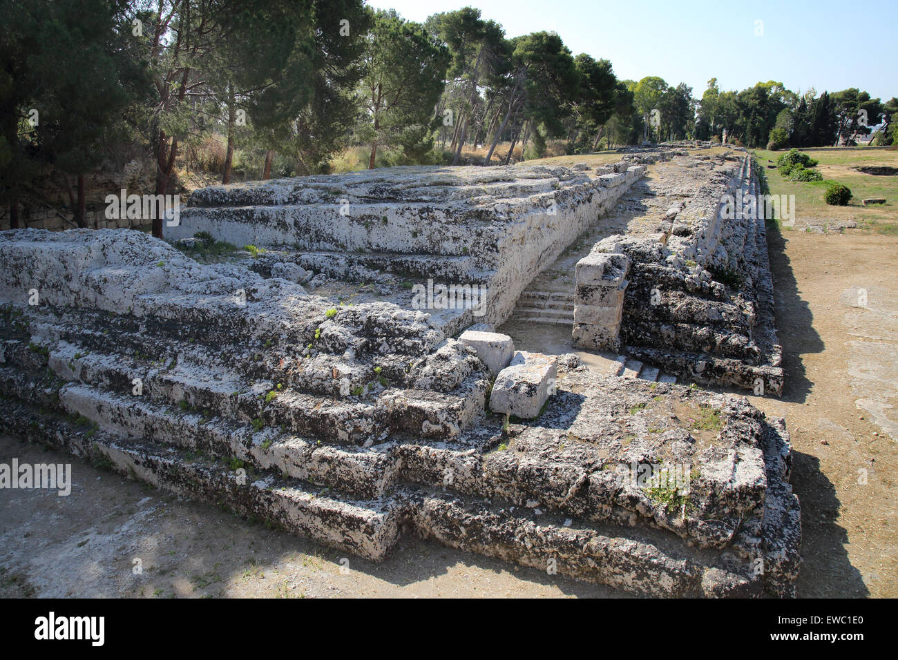 Modifica di hieron in Siracusa neapolis zona archeologica di Sicilia Foto Stock