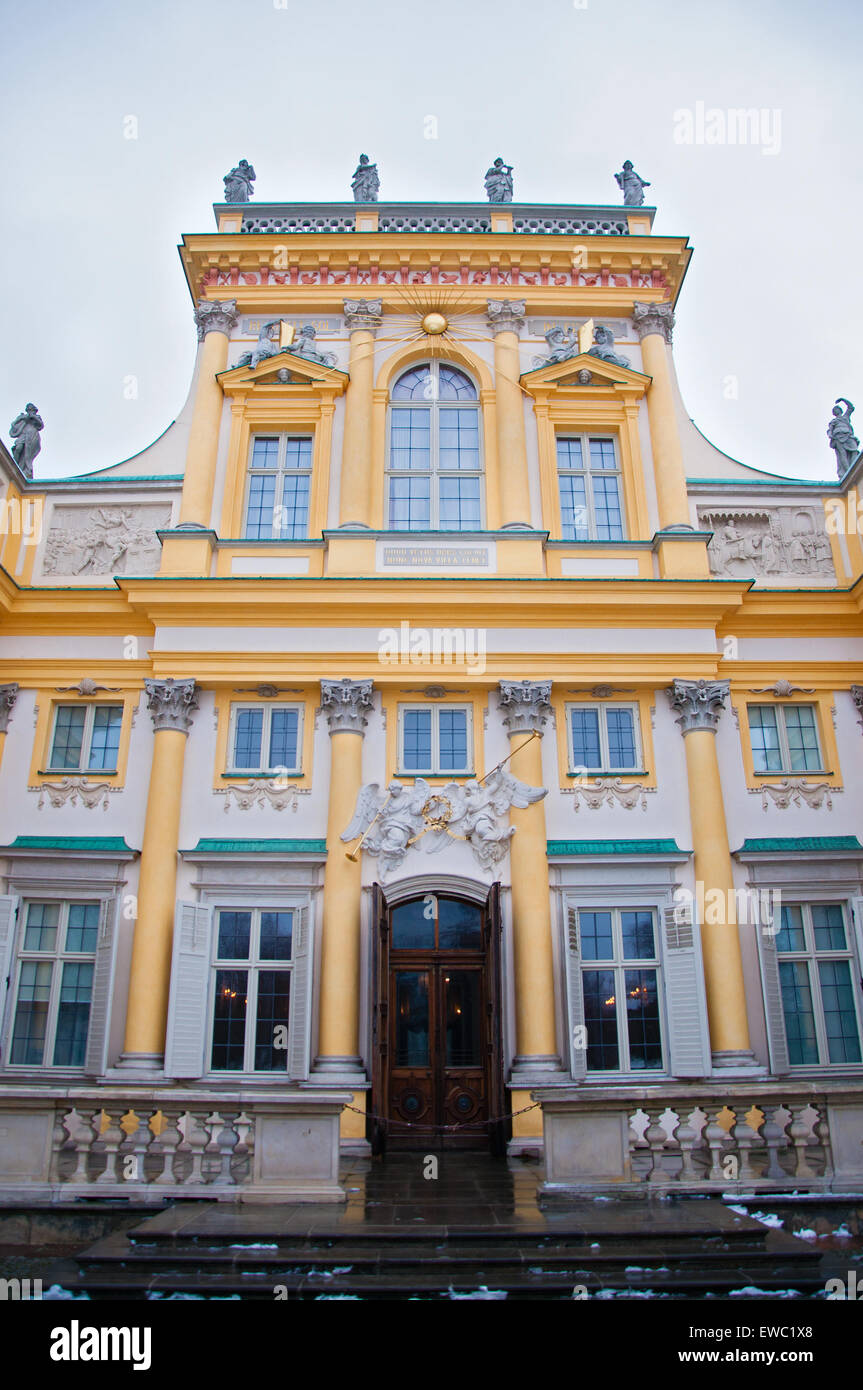 Palazzo di Wilanow Foto Stock