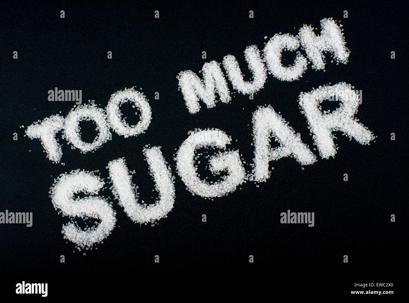 Cibo malsano concetto - zucchero Foto Stock