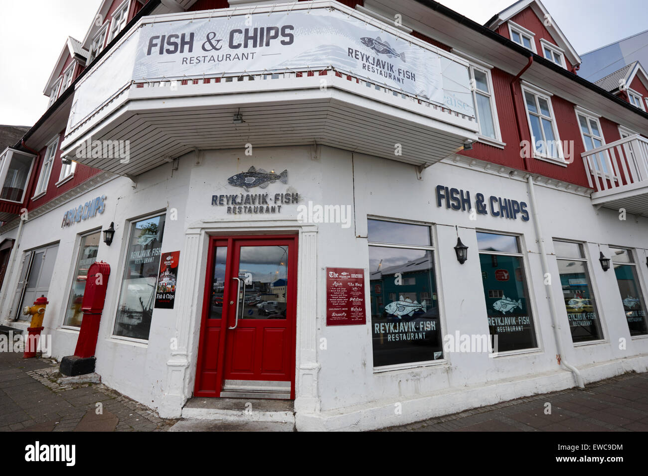 Reykjavik pesce e patatine ristorante Islanda Foto Stock