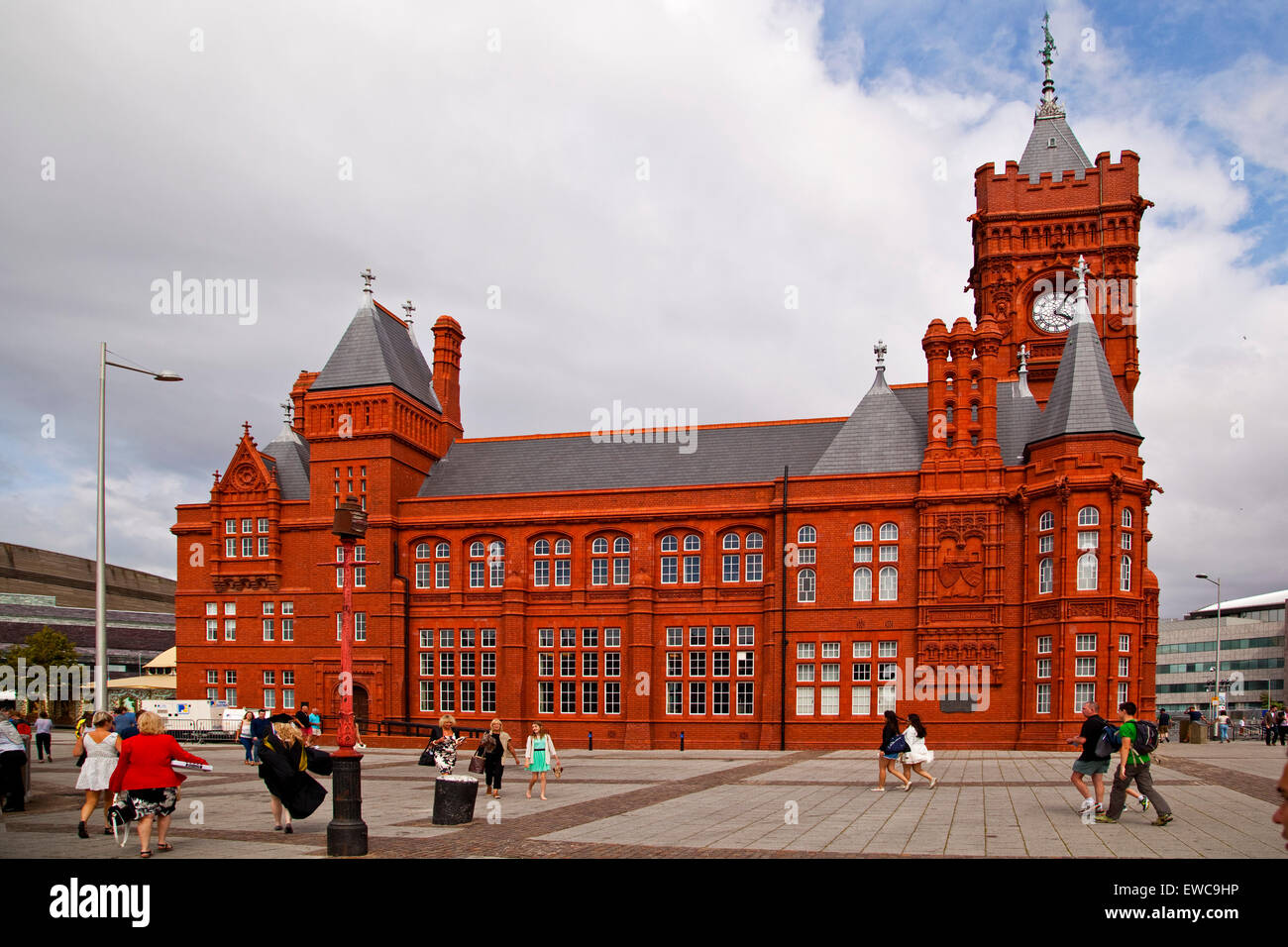 Edificio Pierhead Cardiff Wales UK Foto Stock