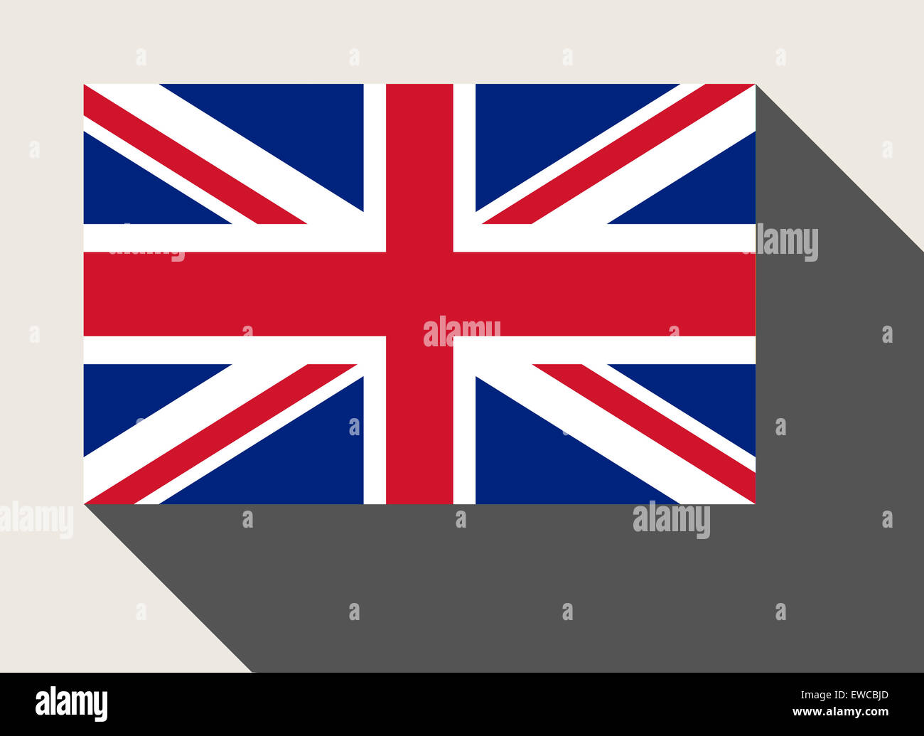 Gran Bretagna bandiera in flat web design di stile. Foto Stock