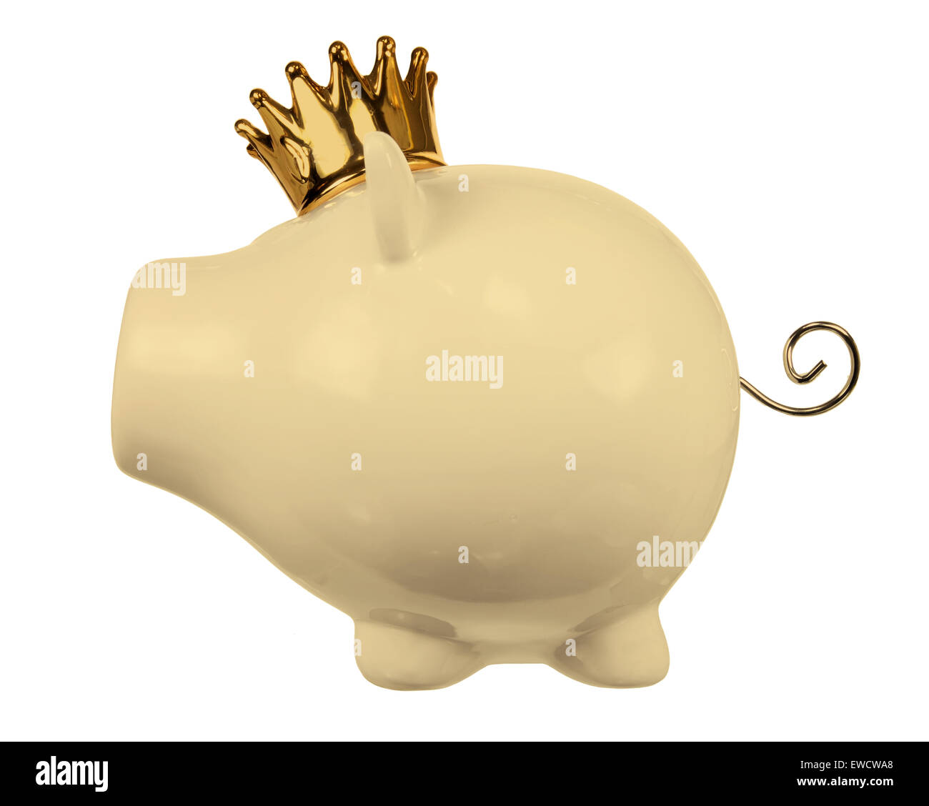 Salvadanaio con la corona Foto Stock