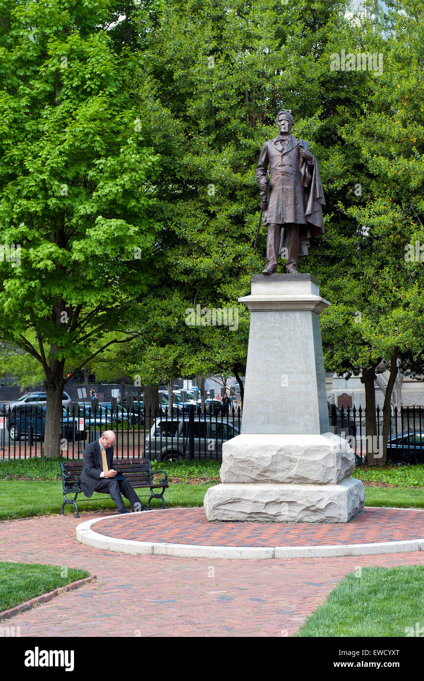 William Smith un monumento per motivi di State Capitol, Richmond, Virginia, Stati Uniti d'America. Foto Stock