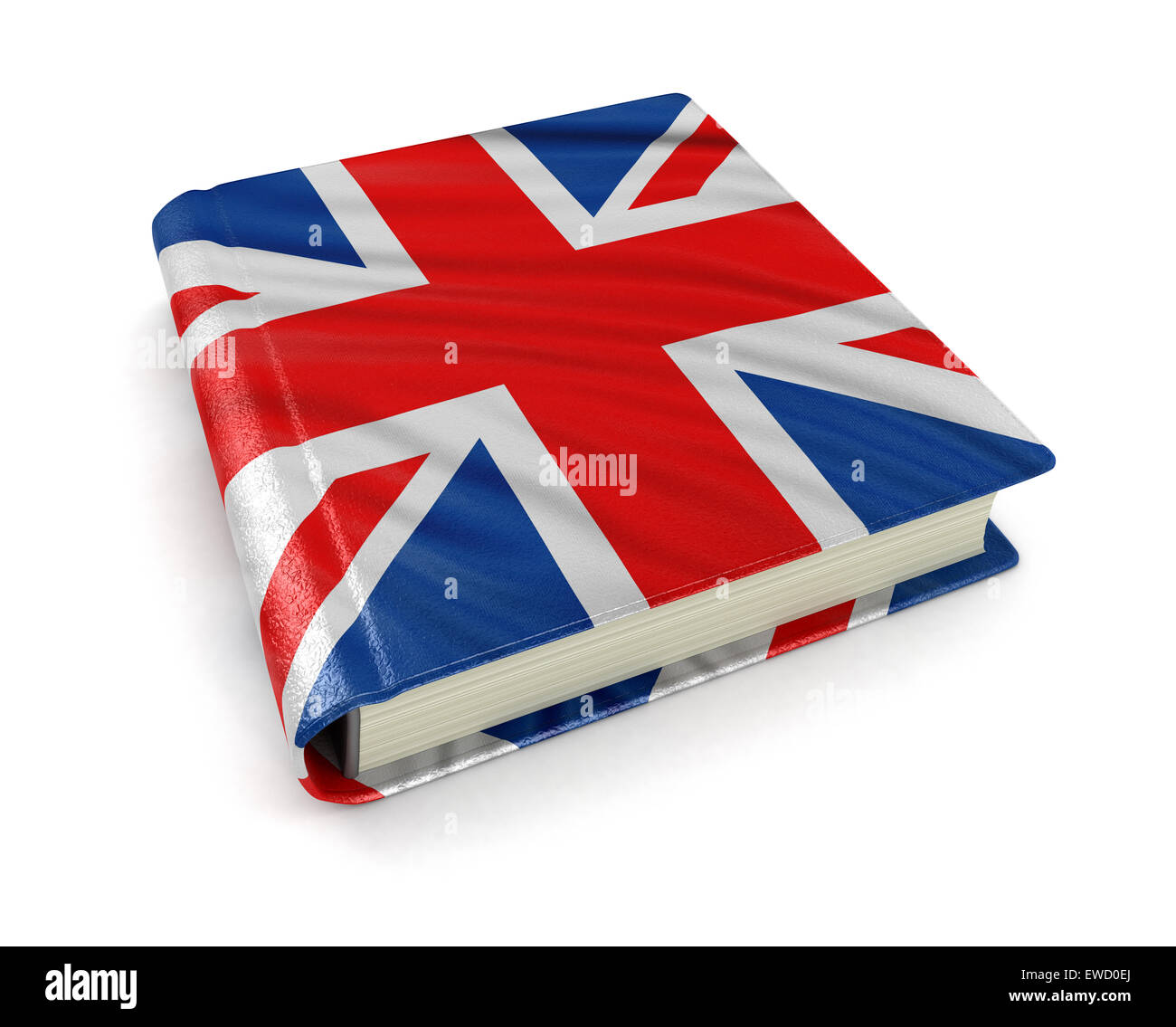 Prenota con la bandiera del Regno Unito (percorso di clipping incluso) Foto Stock