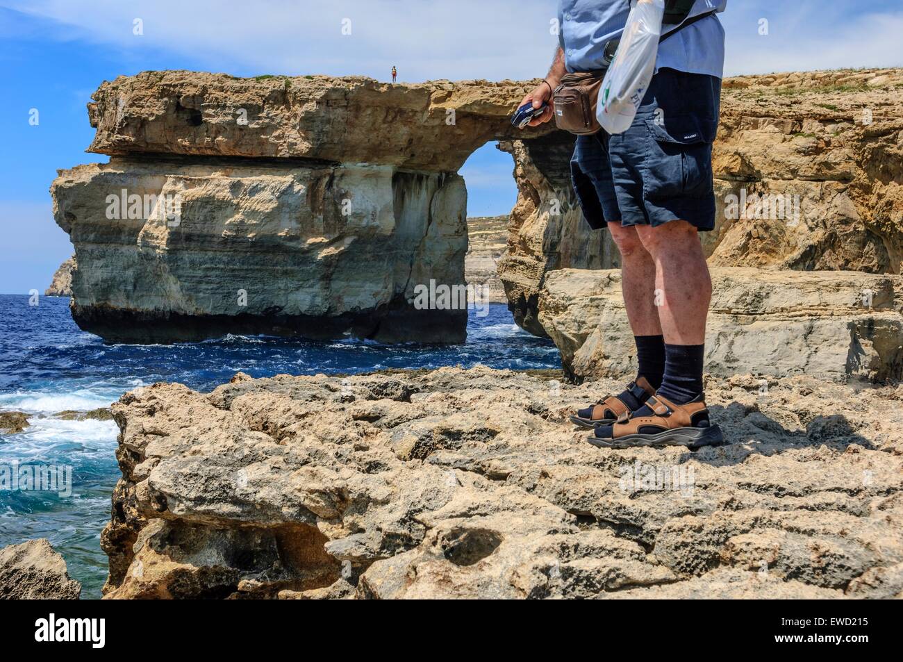 Azure Window, Dwejra Bay, isola di Gozo, Malta Foto Stock Azure Window, Dwejra Bay, isola di Gozo, Malta Foto Stock