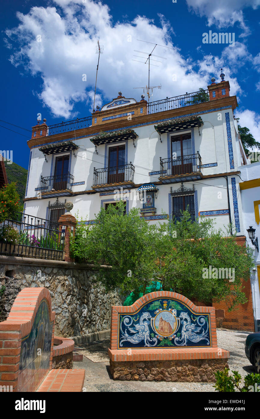 A Alajar village, Andalusia, Spagna Foto Stock