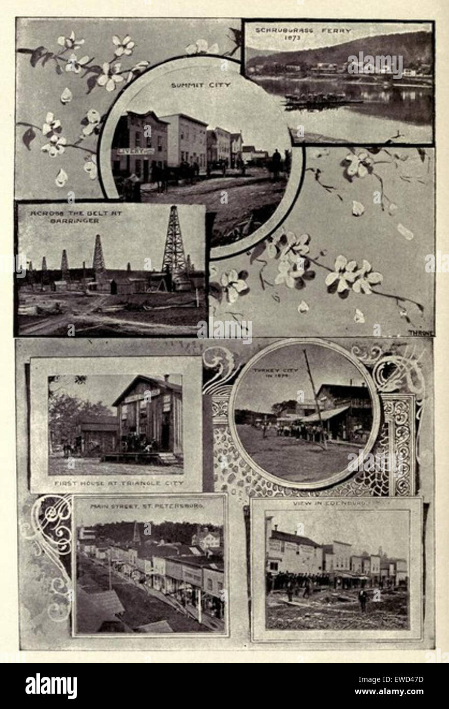 Questa fotografia, etichettata McLaurin (1902) pic.143, documenta gli insediamenti all'inizio del XX secolo nella contea di Clarion, Pennsylvania. L'immagine fornisce uno sguardo sulla vita rurale negli Stati Uniti durante quel periodo di tempo. Foto Stock