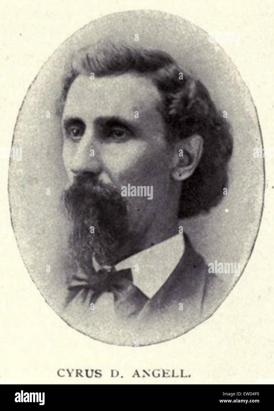 Questa fotografia, scattata nel 1902, mostra Cyrus D. Angel, una figura storica. Si tratta di un importante documento visivo dell'inizio del XX secolo. Foto Stock