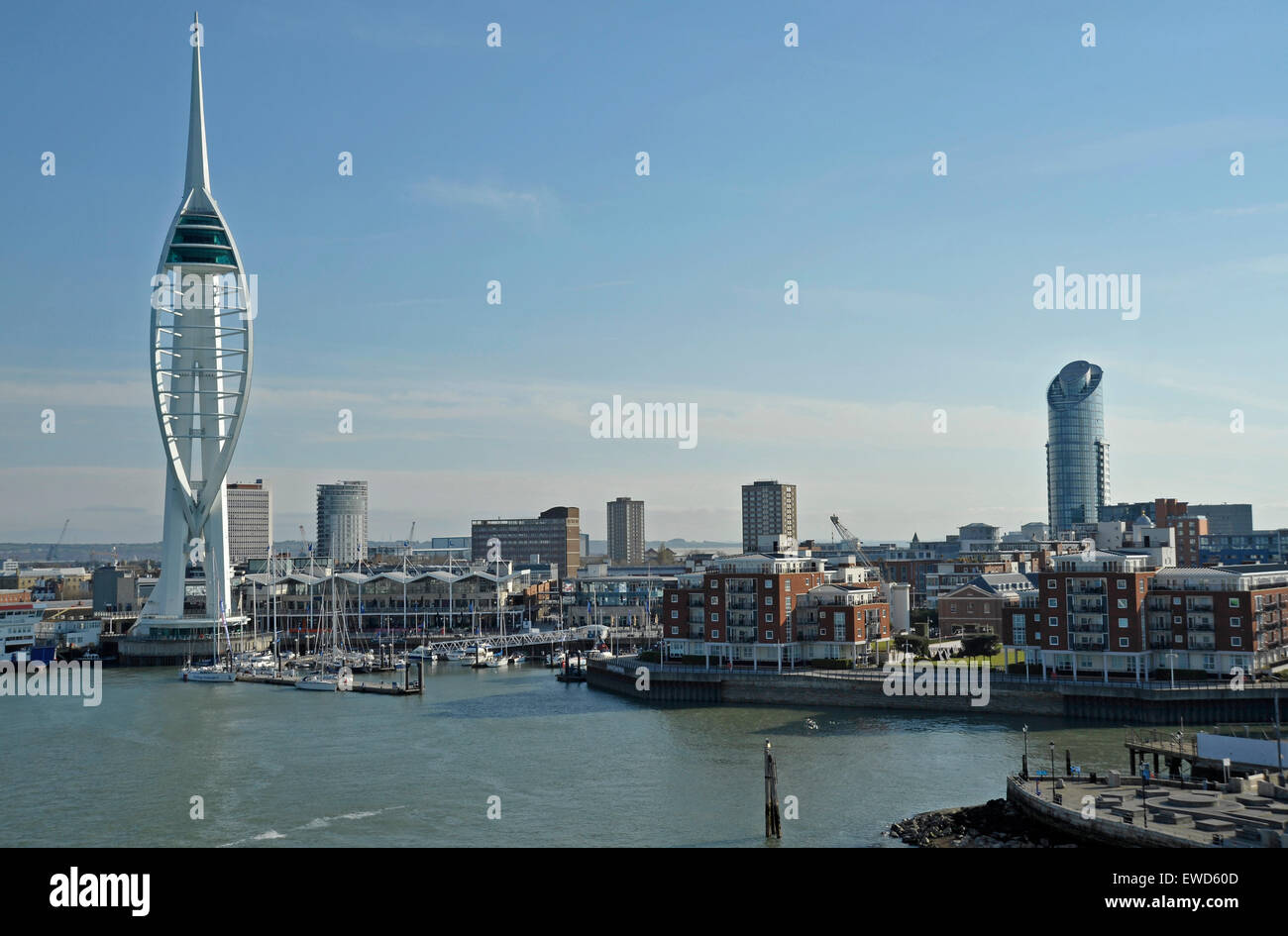 Il porto di Portsmouth Regno Unito Foto Stock