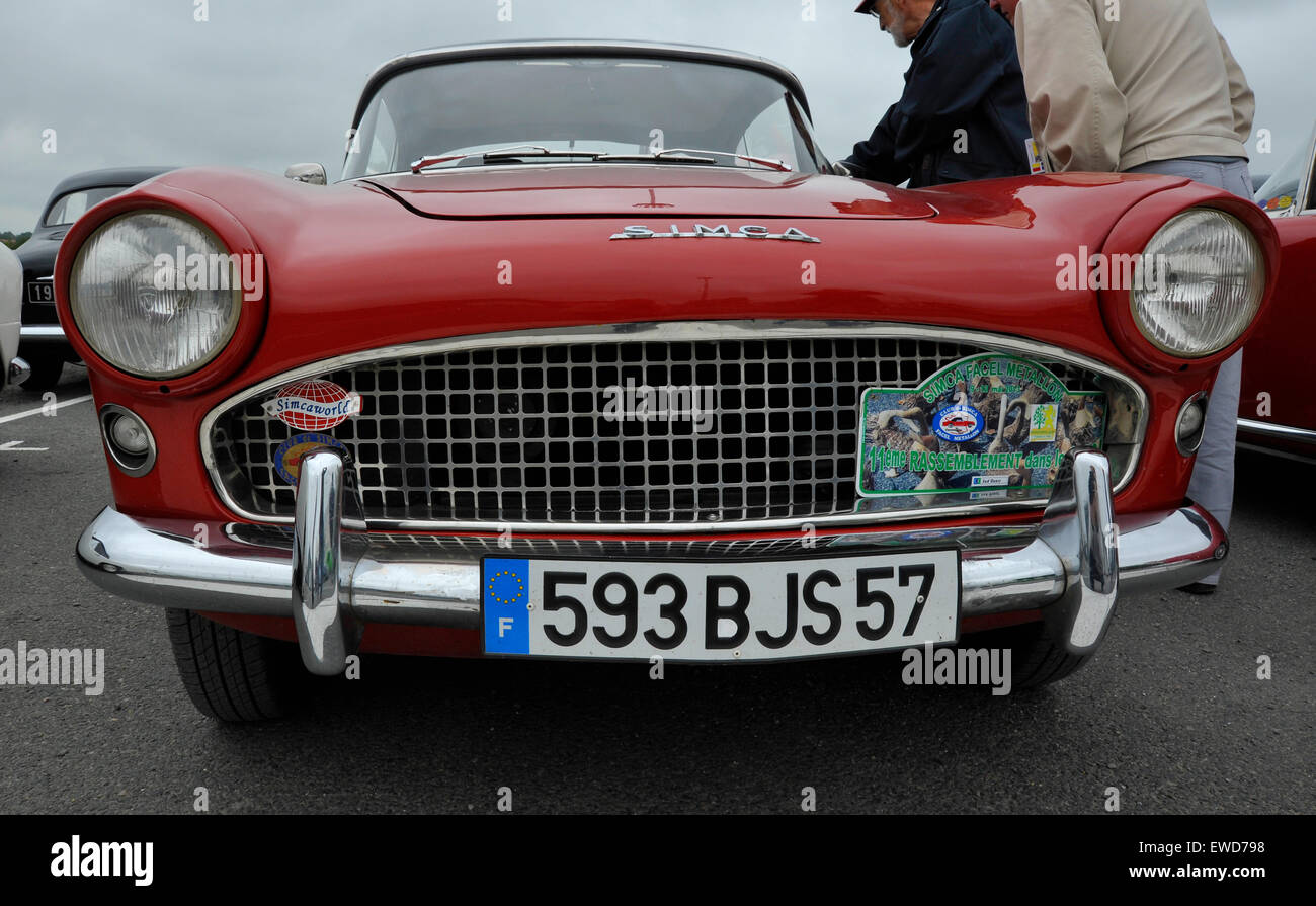 Classica francese Simca Aronde auto Foto Stock