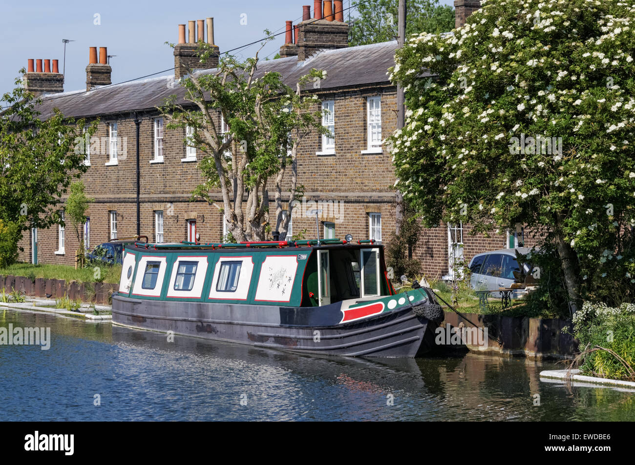 River Lea a Enfield, Londra Inghilterra Regno Unito Foto Stock