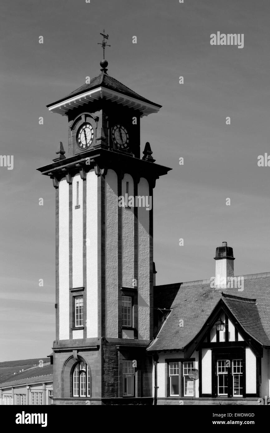 Clocktower di Wemyss Bay Stazione ferroviaria Argyll Scozia Scotland Foto Stock