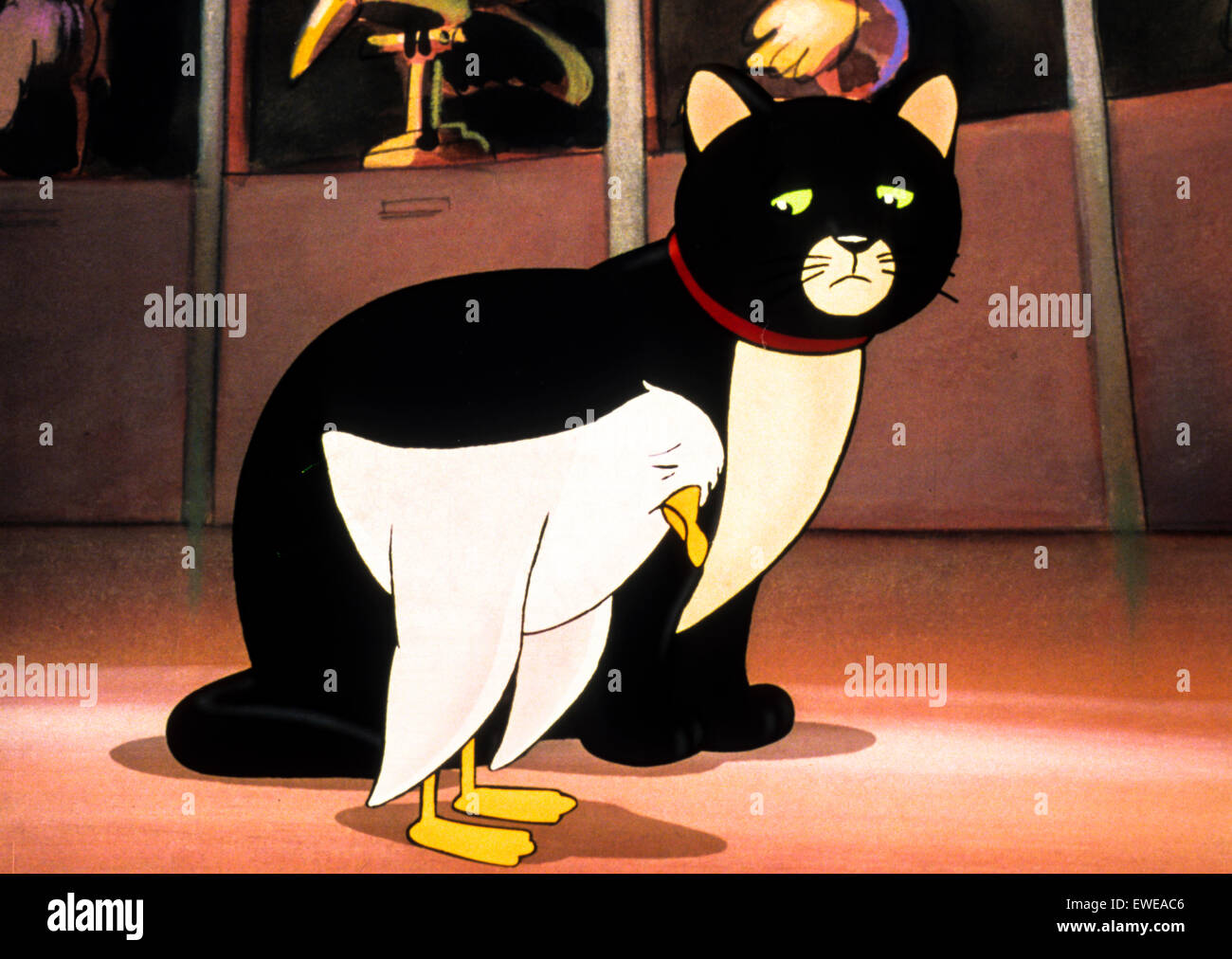 La gabbianella e il gatto Foto stock - Alamy