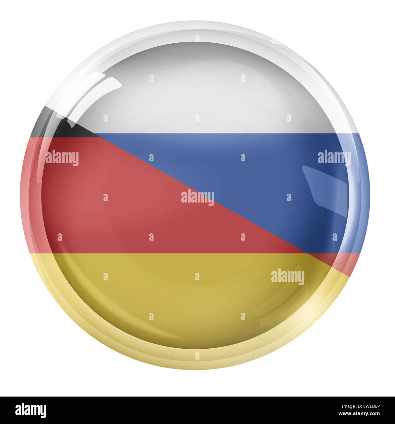 Round Icona simbolo del pulsante Foto Stock