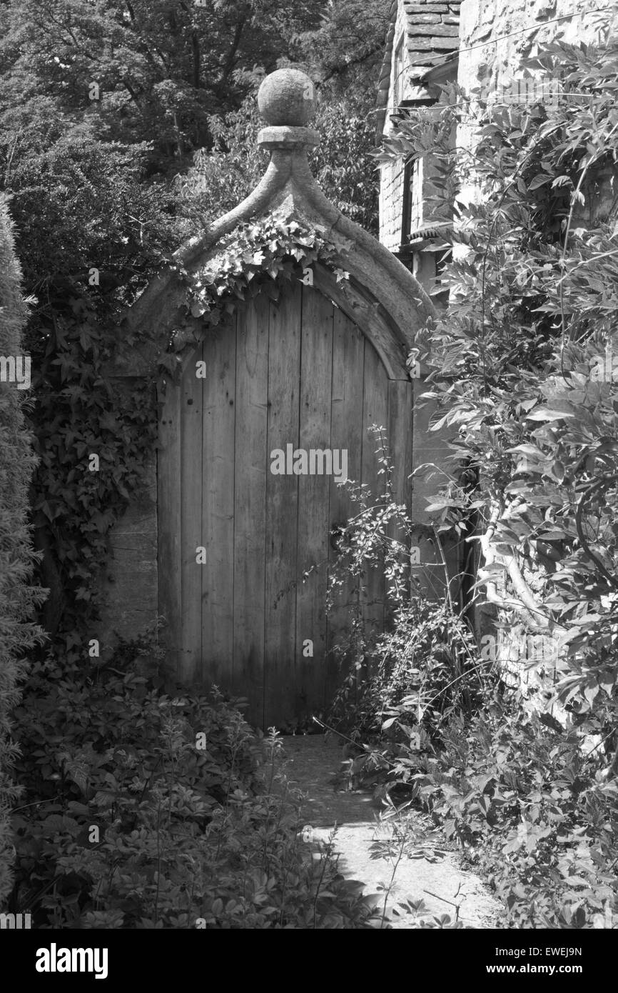 Castle Combe un pittoresco villaggio nel Wiltshire, Inghilterra REGNO UNITO Foto Stock