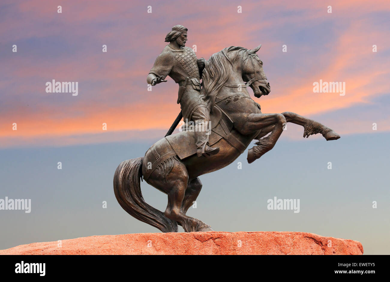 Evpatiy Kolovrat - Ryazan nobiluomo, governatore, e il leggendario eroe che ha difeso Ryazan dalle invasioni dei Mongoli nel thirte Foto Stock