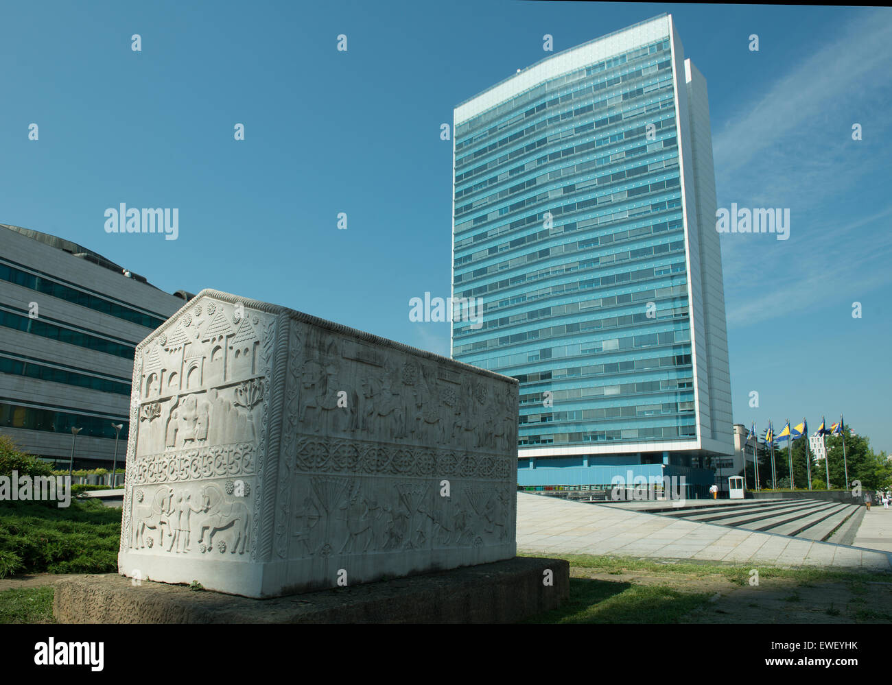 L'edificio del parlamento a Sarajevo Foto Stock