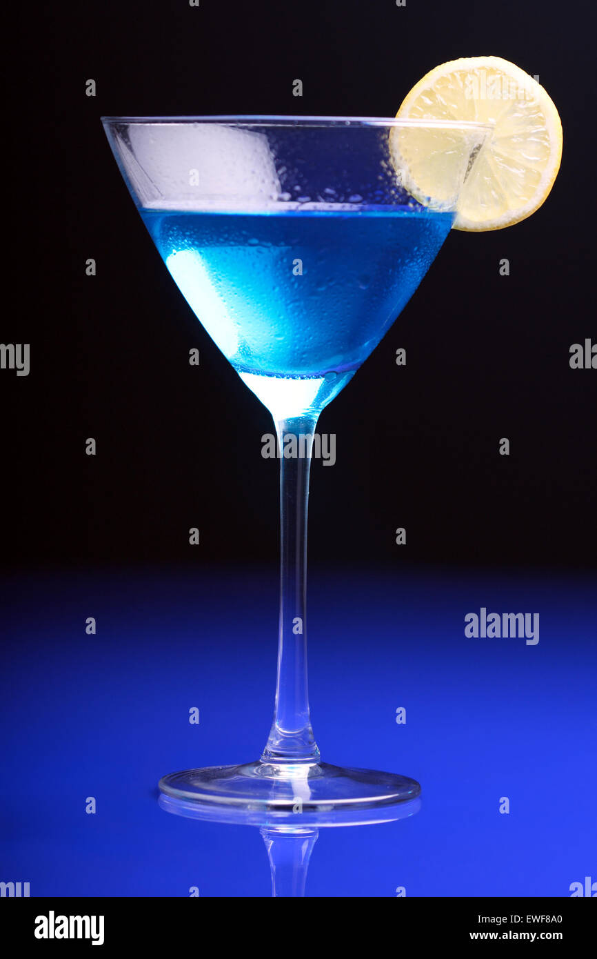 Chiusura del vetro martini Foto Stock