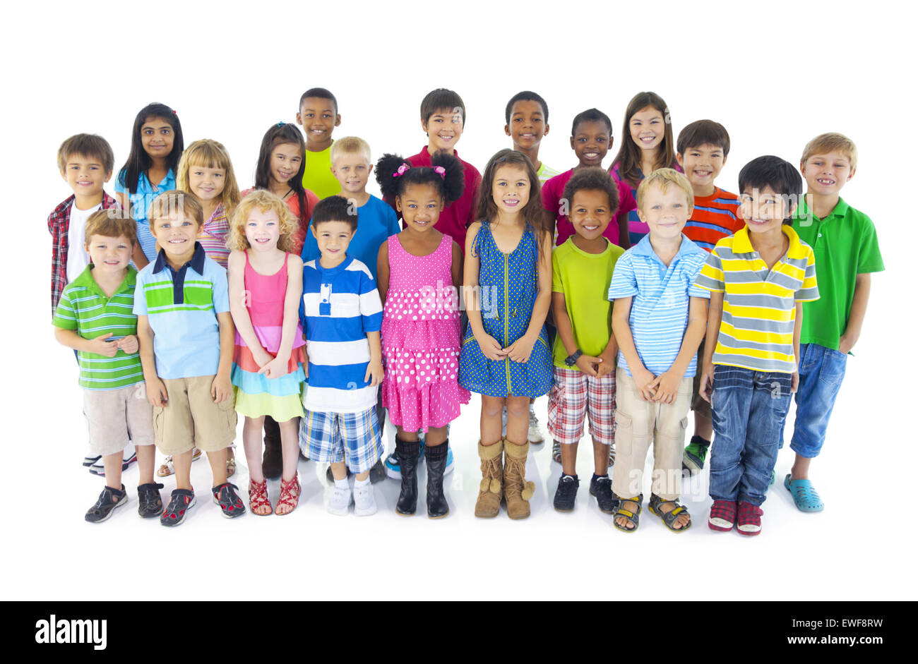 Gruppo Bambini Bambino infanzia stare insieme unità Foto Stock