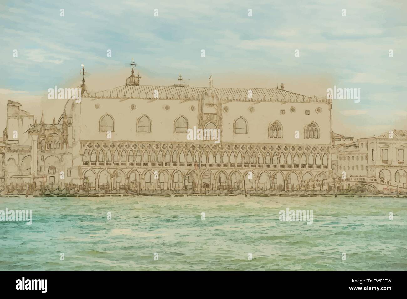 Piazza di San Marco Illustrazione Vettoriale