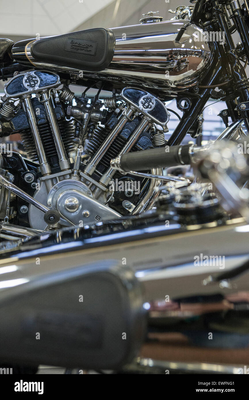 Brough Superior classic motociclo marchio motore, Foto Stock