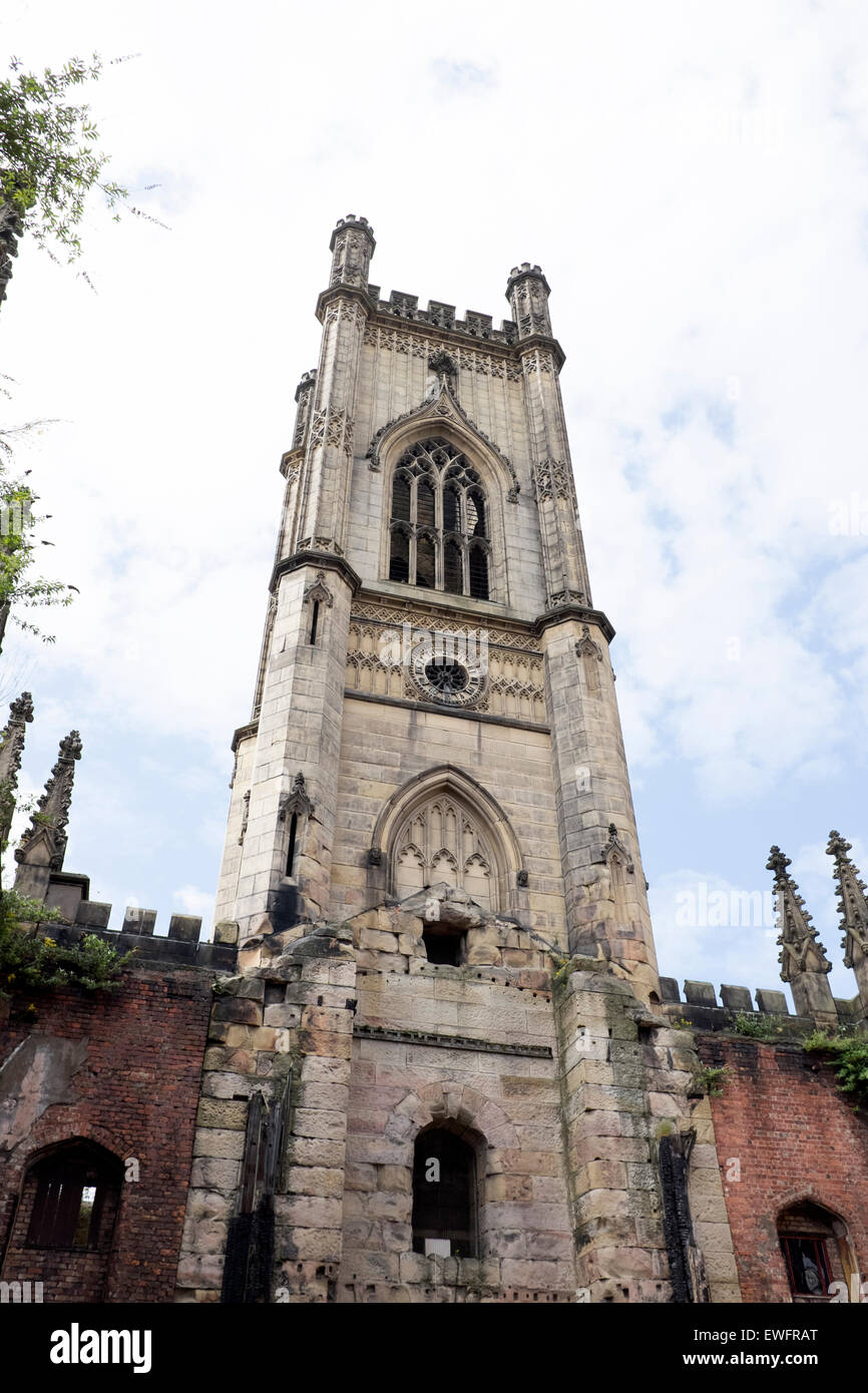 St Lukes ha bombardato il Chiesa Liverpool Merseyside Foto Stock