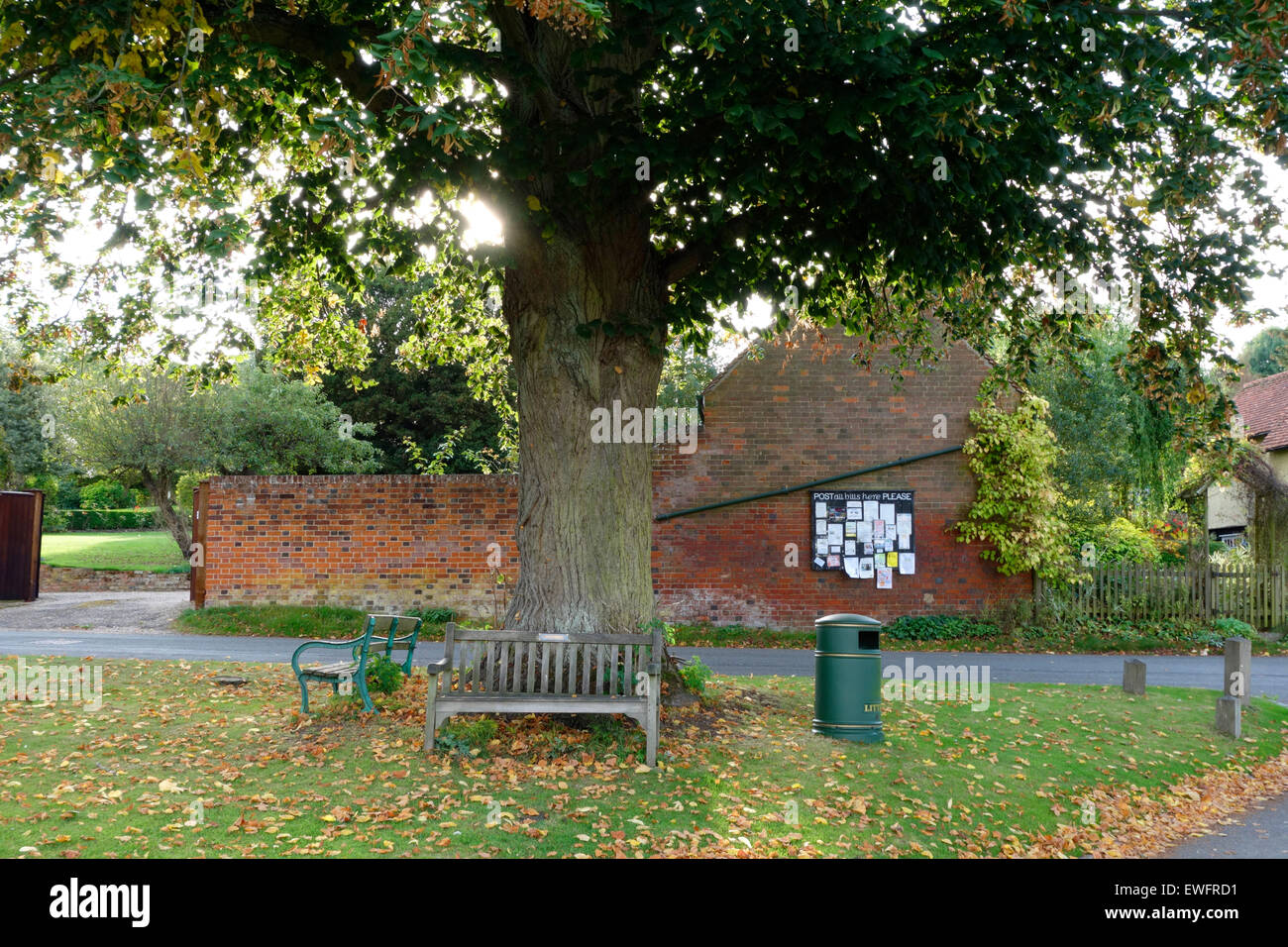 Il villaggio verde a Westmill, Herts Foto Stock