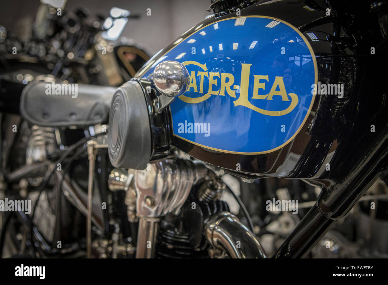 Cater-Lea motociclo classico marchio insegne Foto Stock