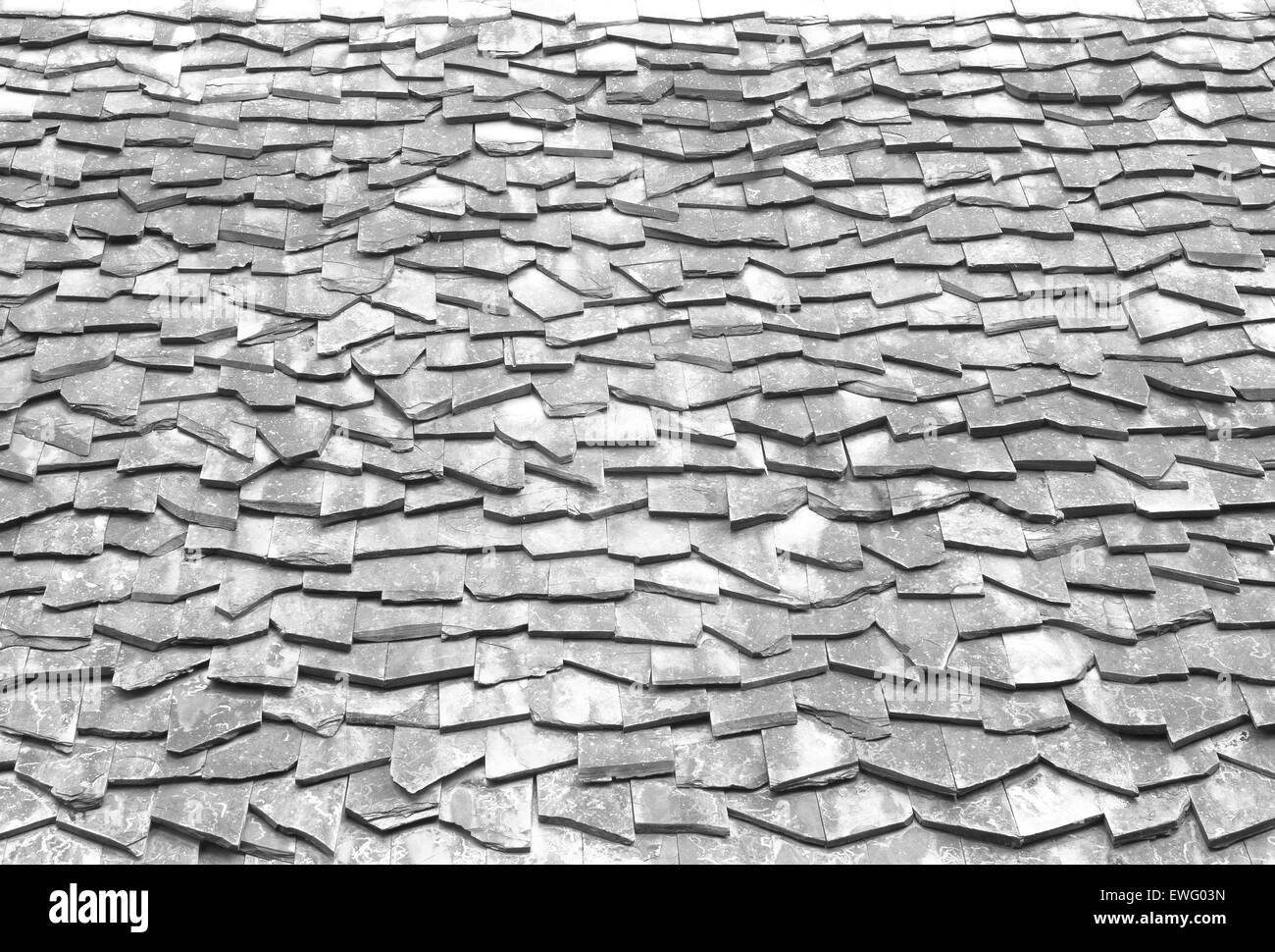 Il vecchio tetto di tegole pattern texture texture di sfondo. Foto Stock