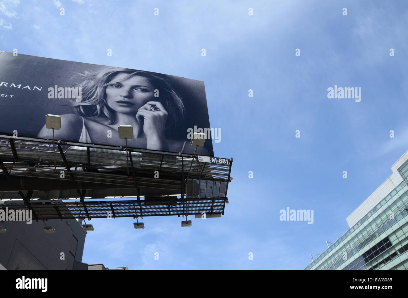 Kate Moss billboard manhattan David Yurman di new york Foto Stock