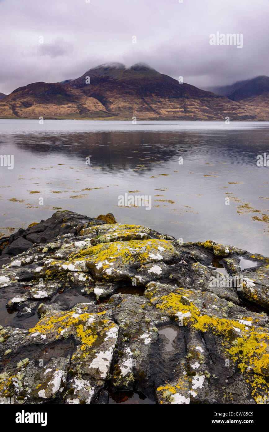 Loch na Keal, vicino Kellan, Isle of Mull, Ebridi, Argyll and Bute, Scozia Foto Stock