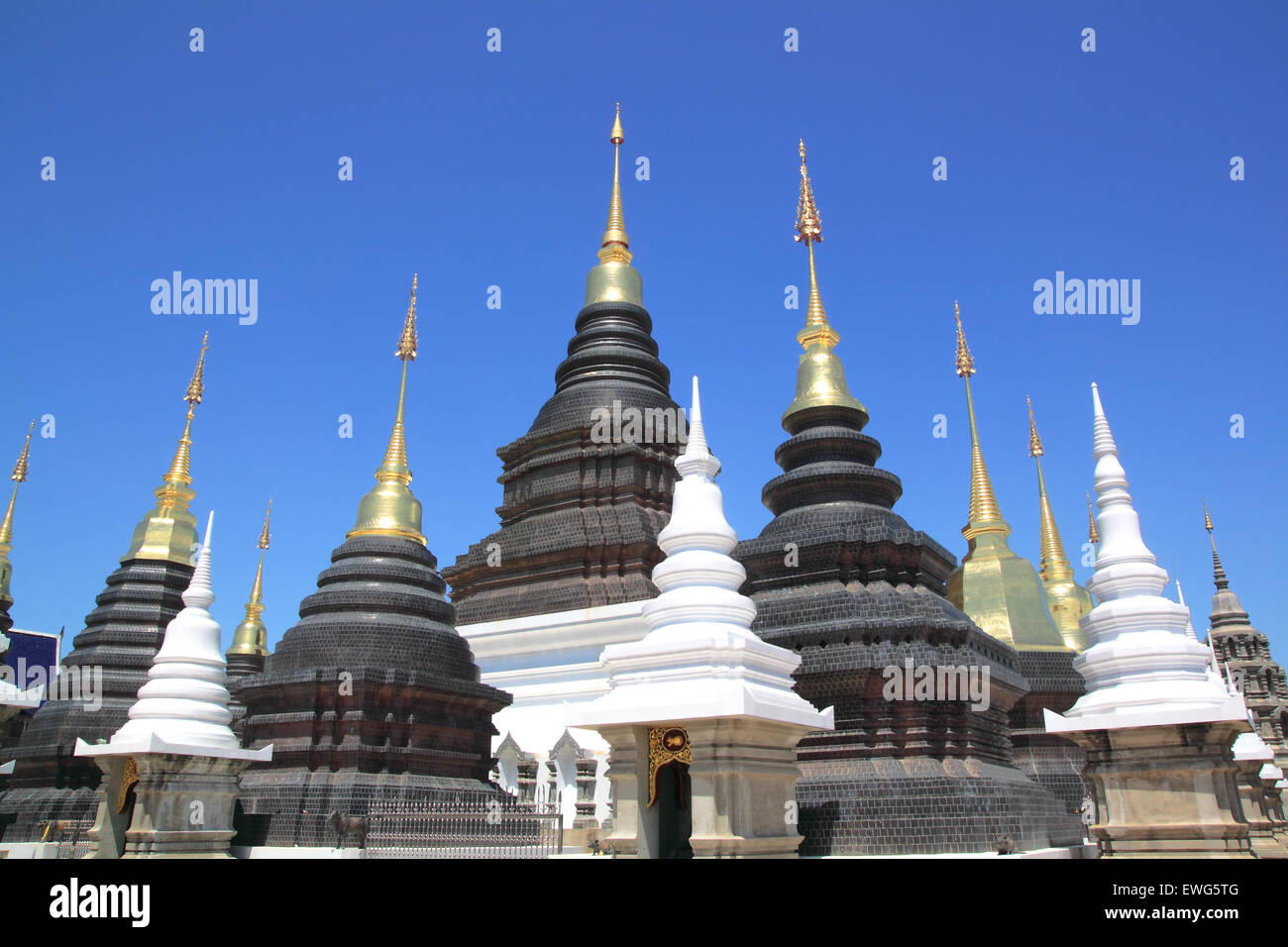 Wat Ban Den provincia di Chiangmai Thailandia santuario. Foto Stock