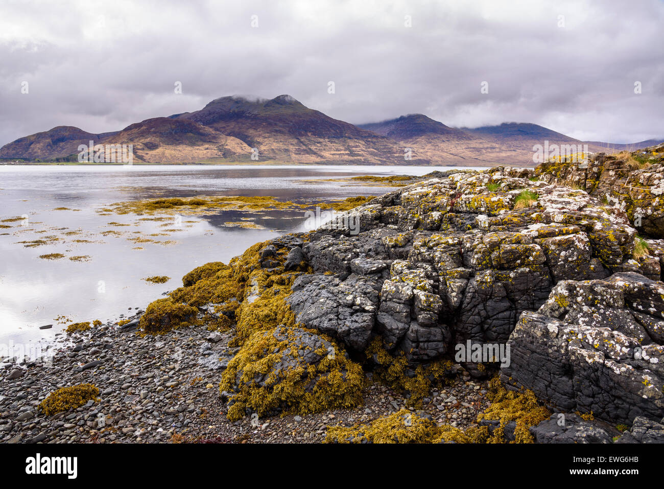 Loch na Keal, vicino Kellan, Isle of Mull, Ebridi, Argyll and Bute, Scozia Foto Stock