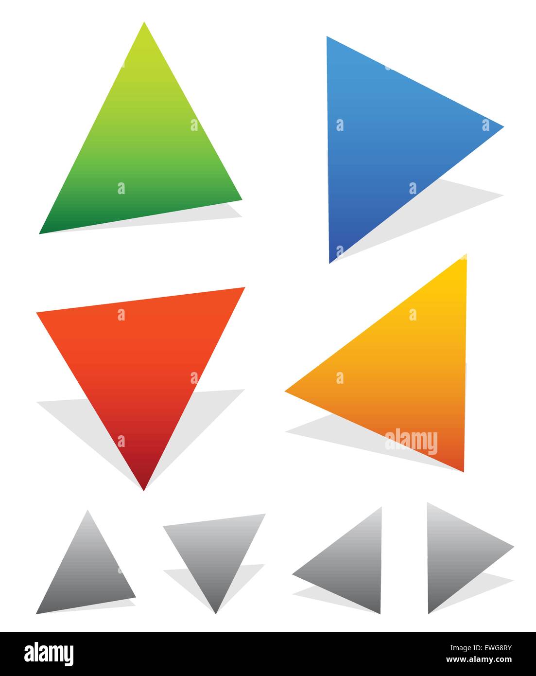 Icone a forma di freccia rivolta verso l'alto, il basso, a sinistra e a destra. Grafica vettoriale Illustrazione Vettoriale