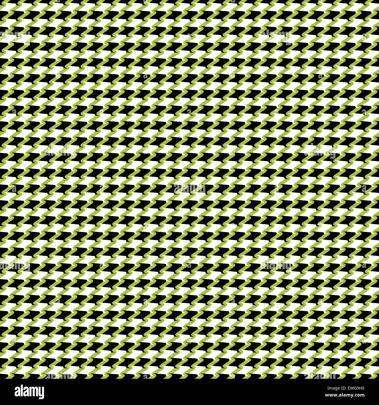 Perfettamente ripetibile vettore geometrico con motivo distorto (ondulato, deformato) forme, moduli. Illustrazione Vettoriale