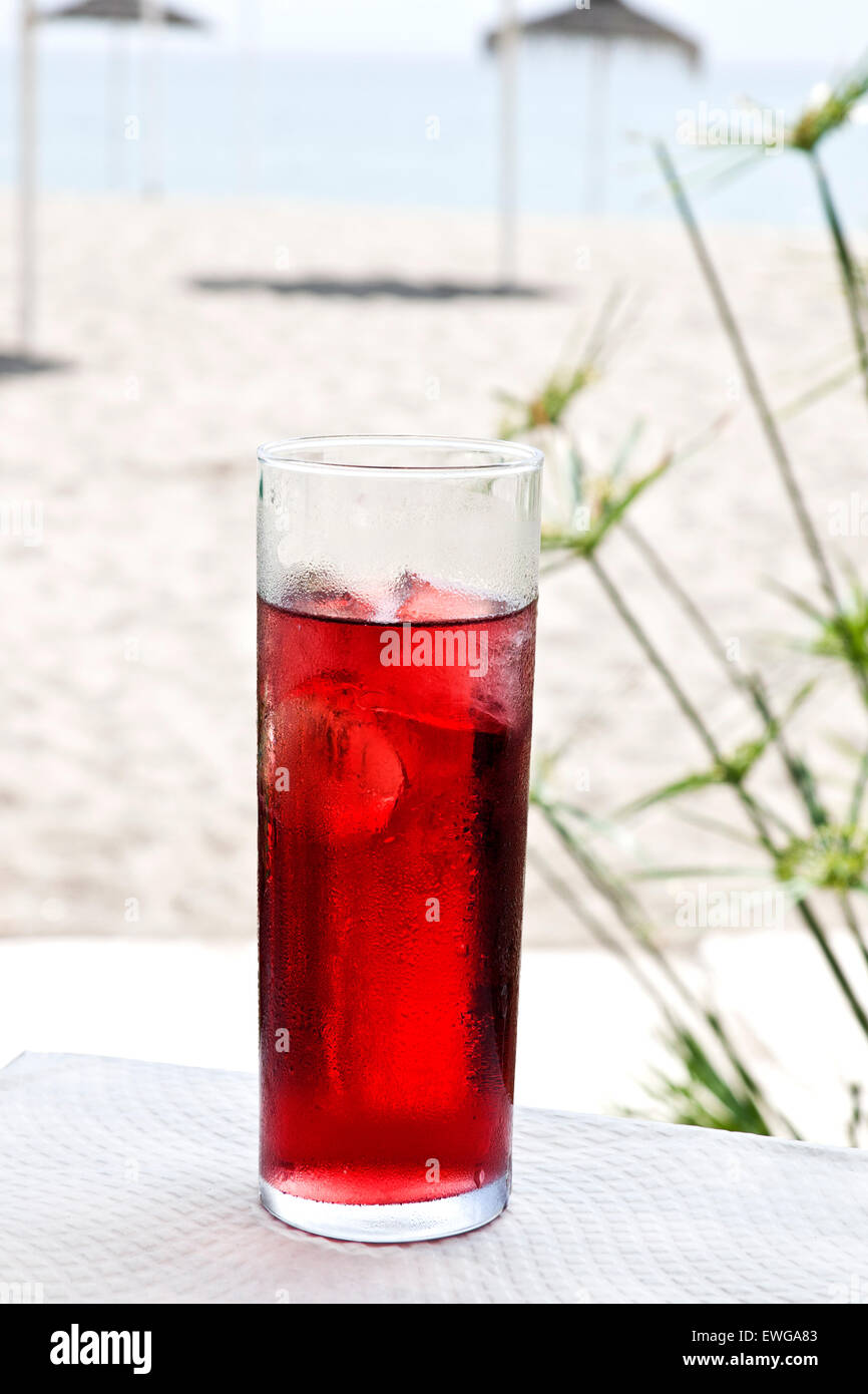 Tinto de verano bevanda rinfrescante per il periodo estivo tipico in Spagna Foto Stock