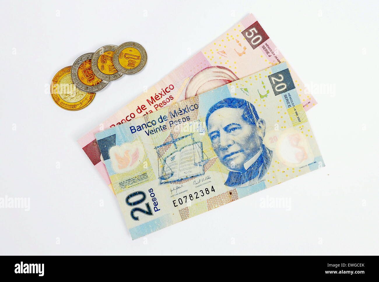Nord America Messico valuta e monete Foto Stock
