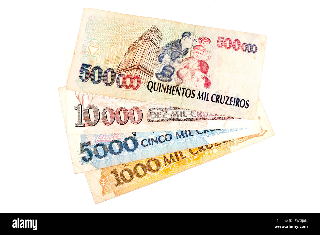 Il brasiliano il vecchio denaro Foto Stock