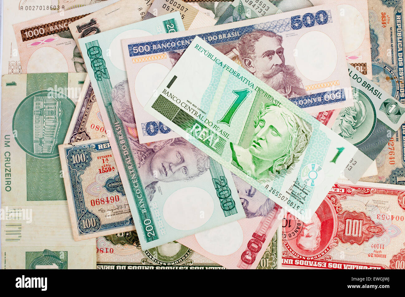 Il brasiliano il vecchio denaro Foto Stock