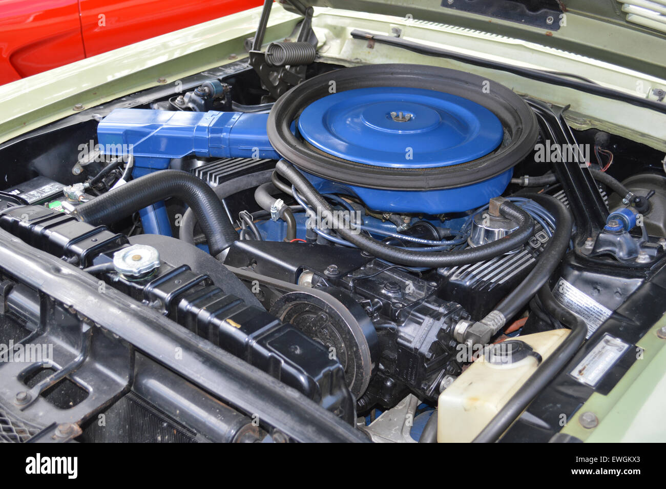 Una Shelby Mustang Cobra motore. Foto Stock