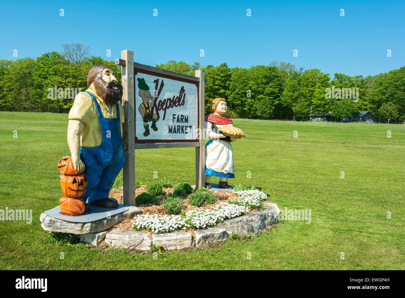 Wisconsin Door County, Baileys Harbour, Koepsel's Farm Market & negozio di antiquariato Foto Stock