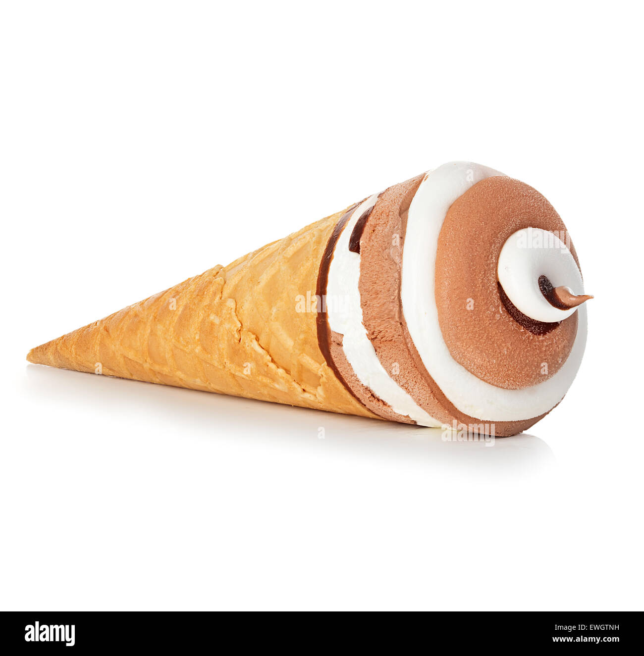 Cono gelato isolato Foto Stock