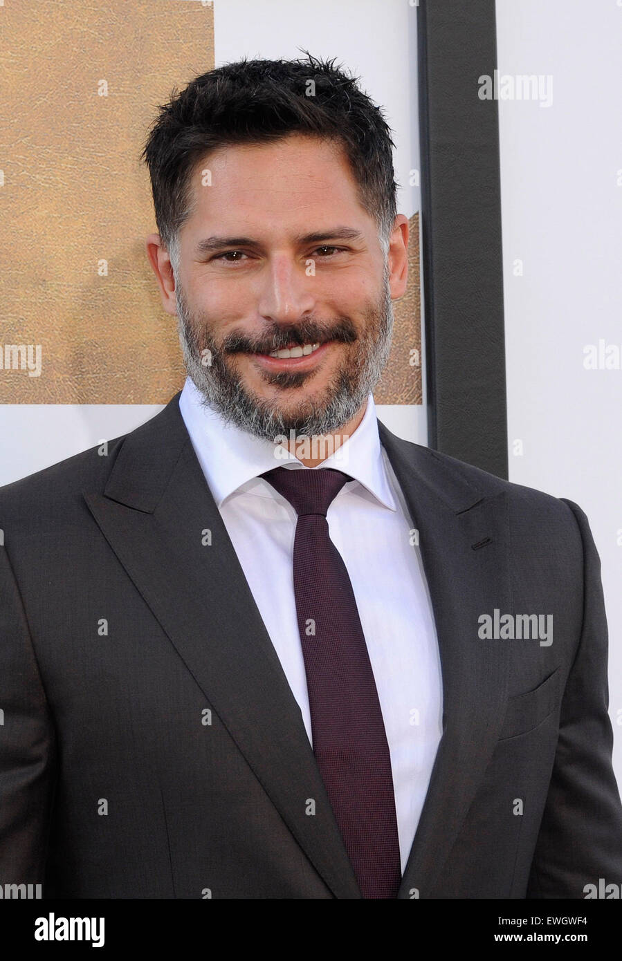 Joe Manganiello presso la premiere mondiale di 'Magic Mike XXL" tenutasi presso la leva TCL Chinese Theatre di Hollywood, Stati Uniti d'America il 25 giugno 2015. Foto Stock