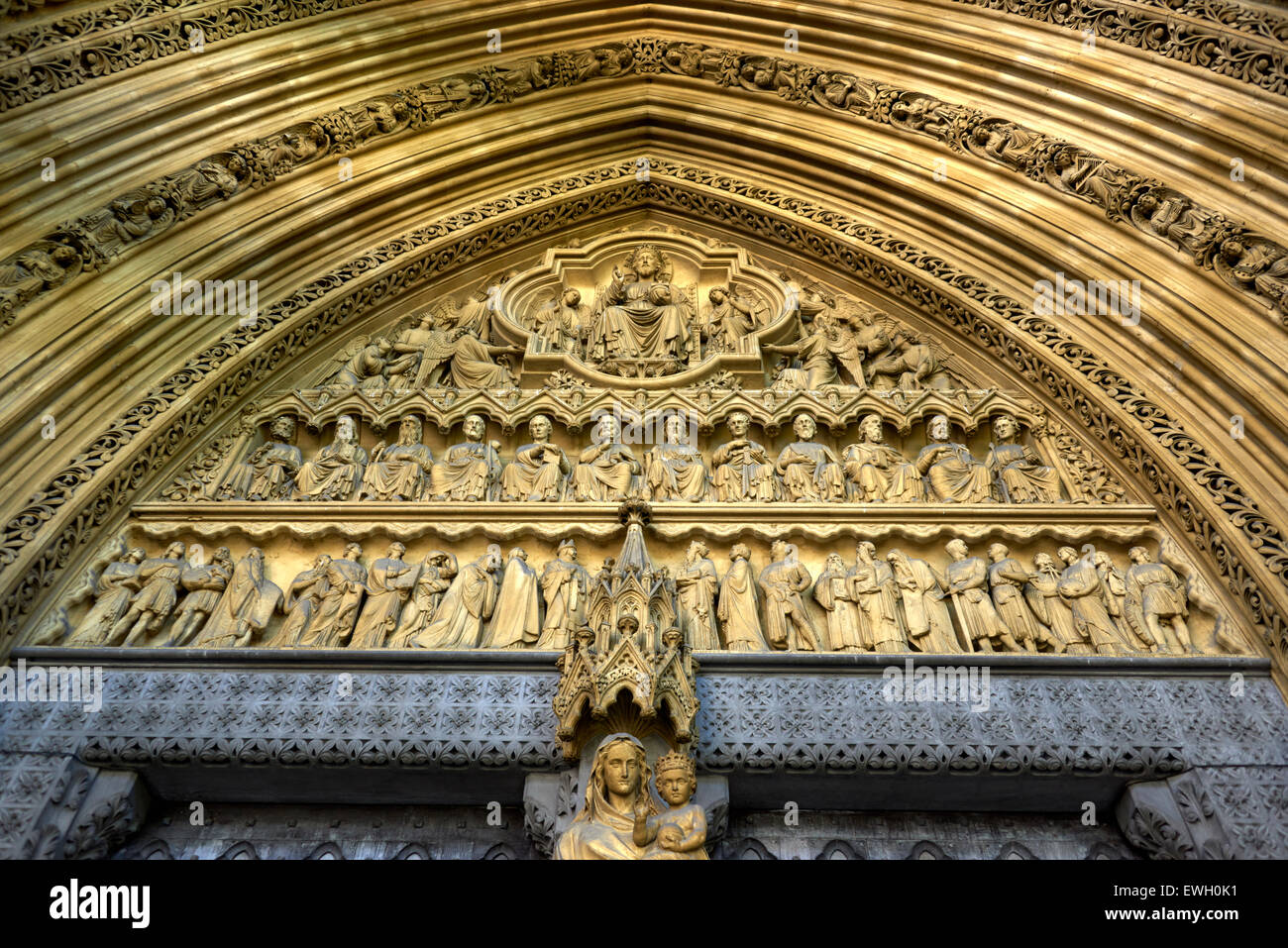 L'Abbazia di Westminster, a Westminster, è una chiesa gotica nella City of Westminster, Londra Foto Stock