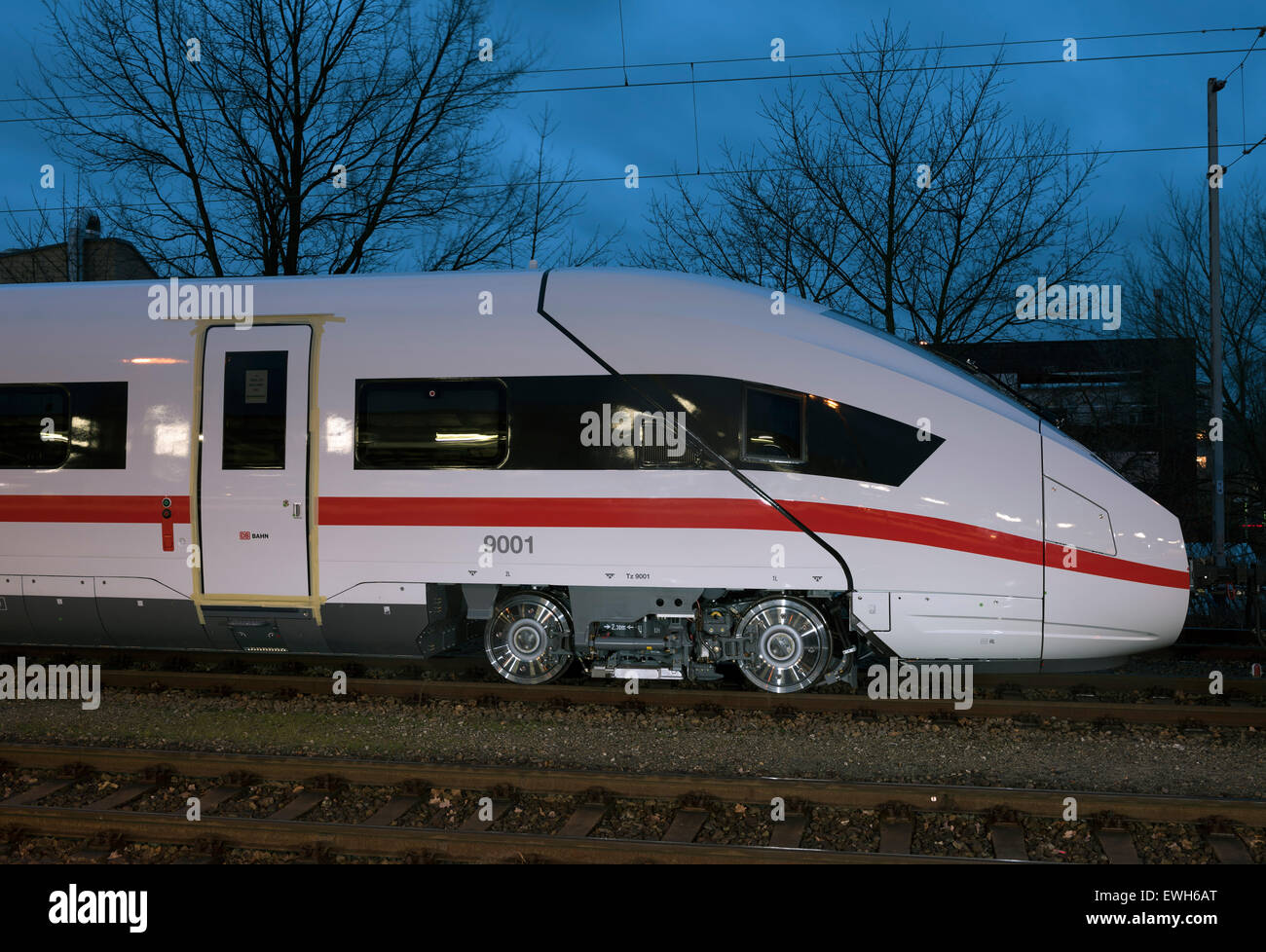 Hennigsdorf, Germania, consegna in fabbrica del primo treno ad alta velocità del tipo ICx Foto Stock