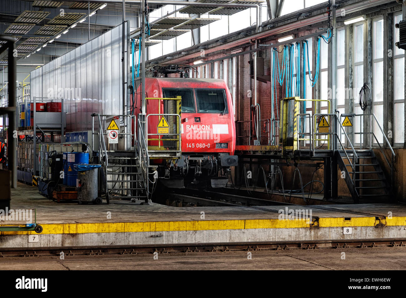 Neuseddin, Germania, DB lavori di manutenzione Neuseddin Foto Stock