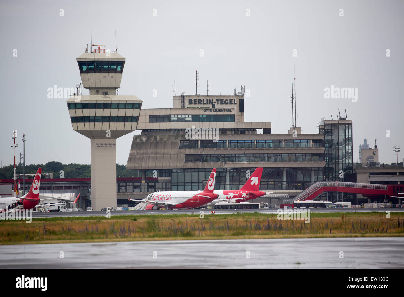 Aeroporto Tegel di Berlino, il Campidoglio federale di Germania Foto Stock