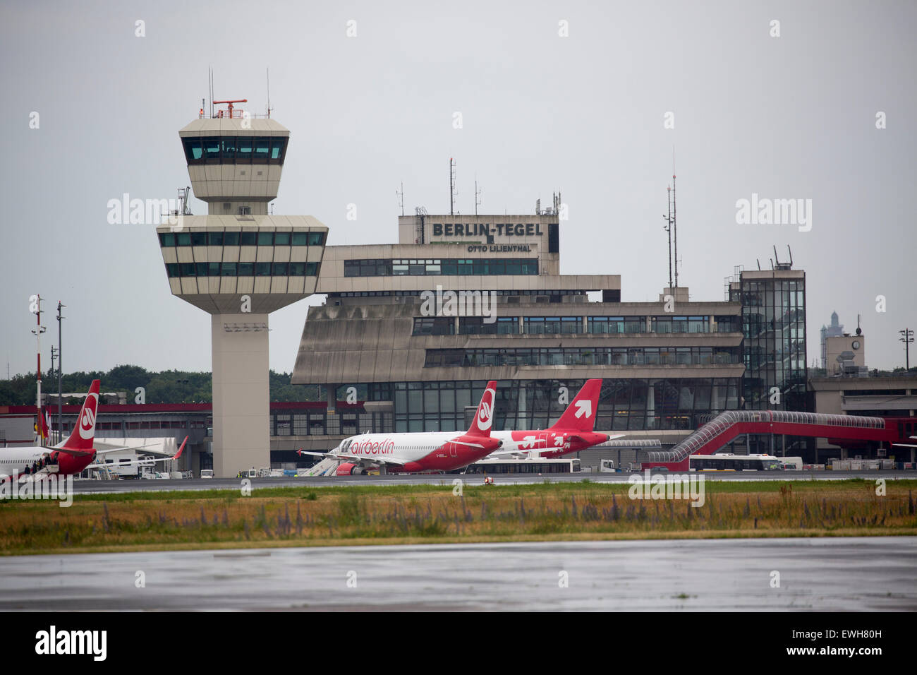 Aeroporto Tegel di Berlino, il Campidoglio federale di Germania Foto Stock